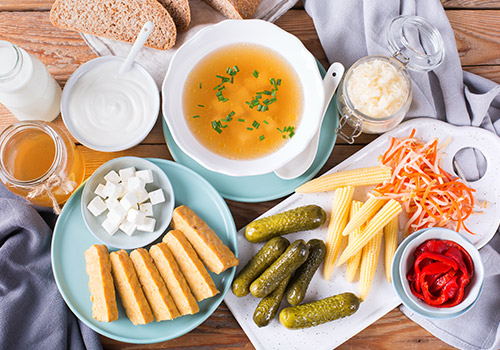 Curdo de atualização em alimentos funcionais